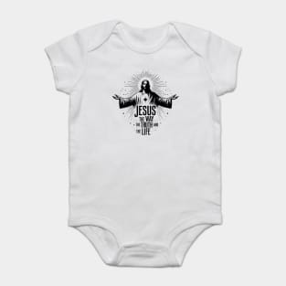 Jesus The Way The Truth and The Life Baby Bodysuit